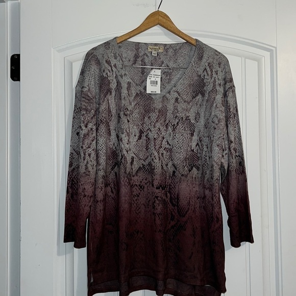 NWT One World Boho Tunic Top Size XL - Picture 1 of 7